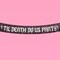 Til Death Do Us Party Fringe Banner - Black + Iridescent, 5 Ft